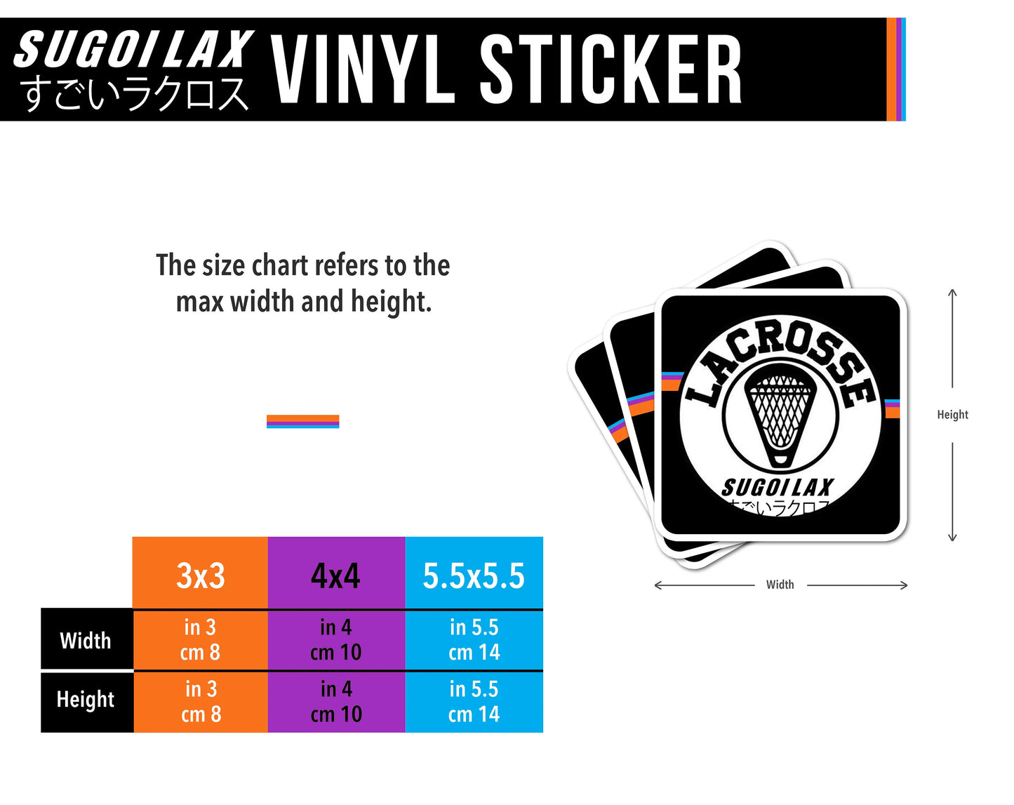 SYRACUSE LACROSSE - Durable High Quality Vinyl stickers