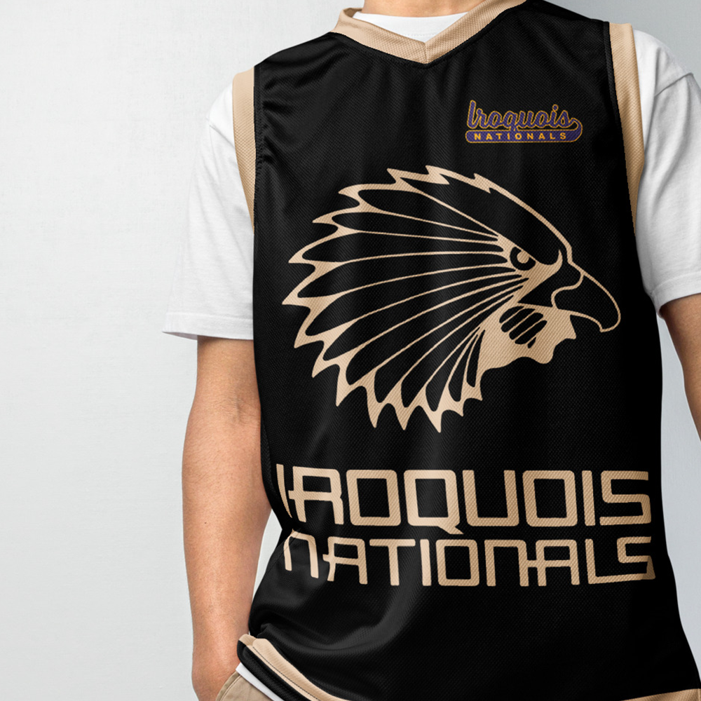 IROQUOIS LACROSSE - Premium Retro Black Jersey