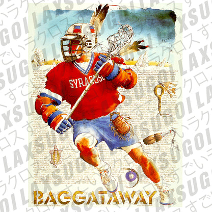 BAGGATAWAY LACROSSE - Premium Vintage Tee
