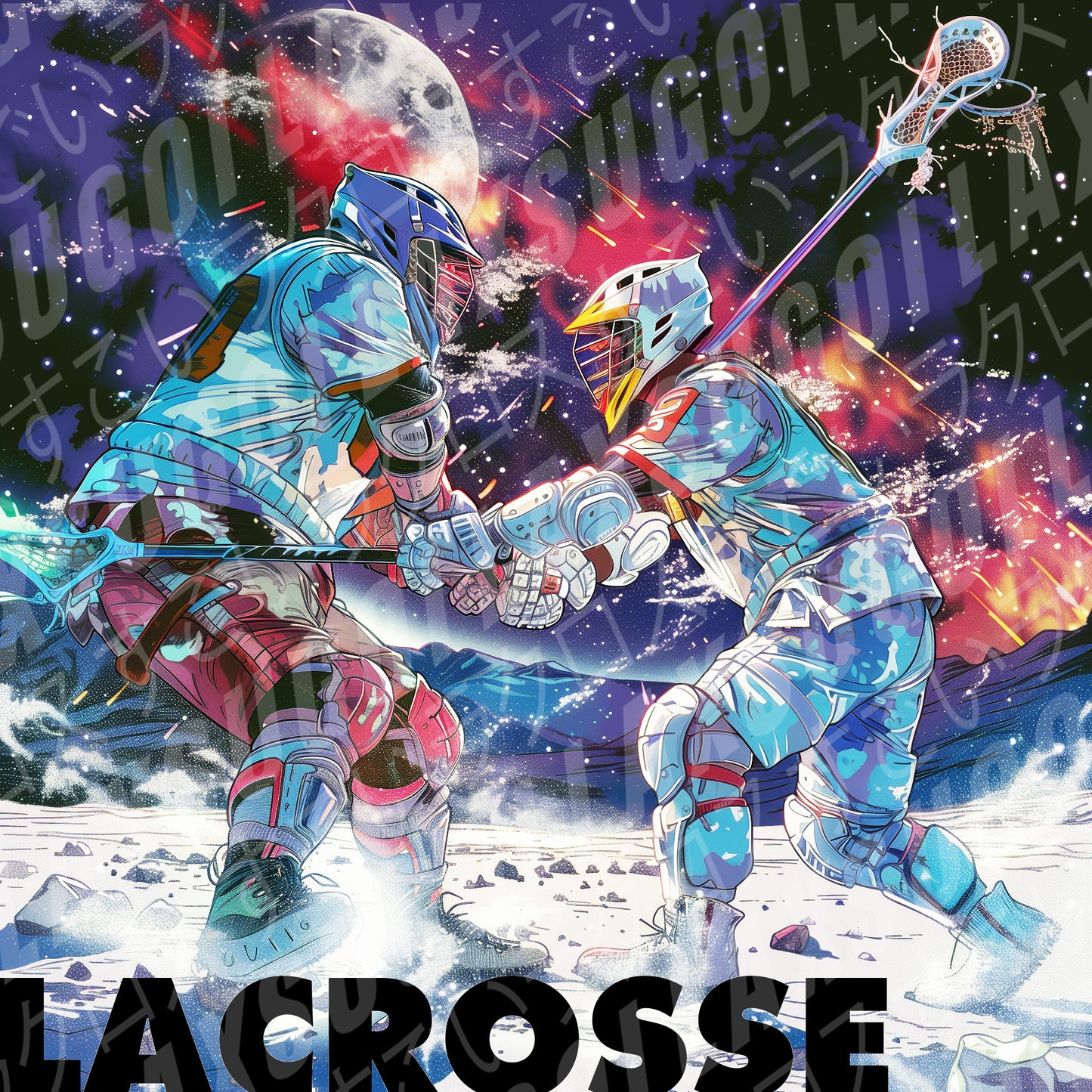 SPACE LACROSSE - Premium Retro Youth Tee