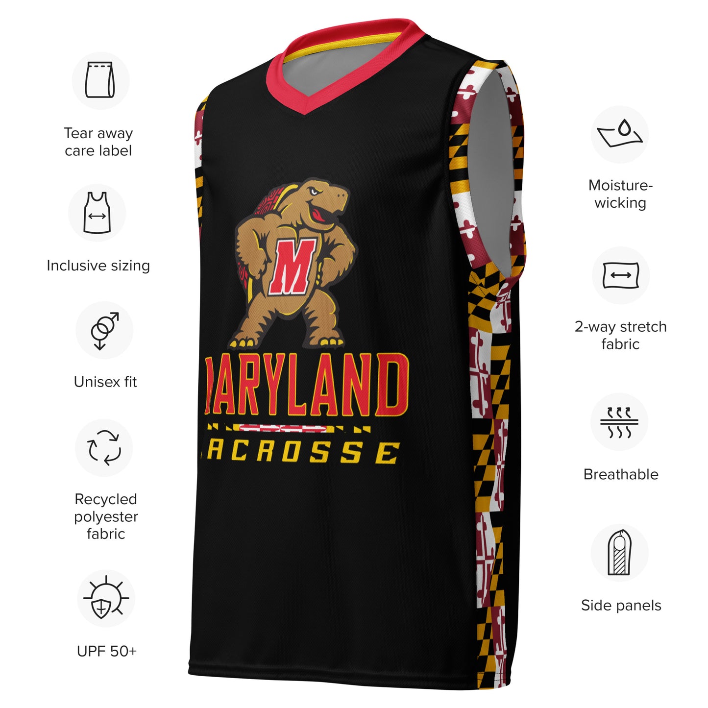 MARYLAND LACROSSE - Premium Retro Jersey