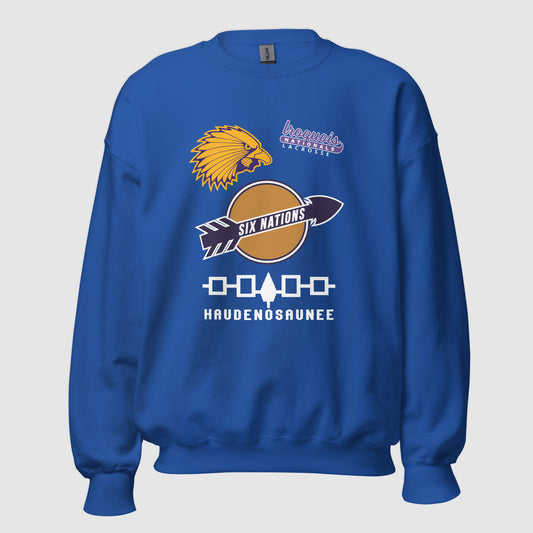 SIX NATIONS SUPER FAN - Premium Retro Unisex Sweatshirt