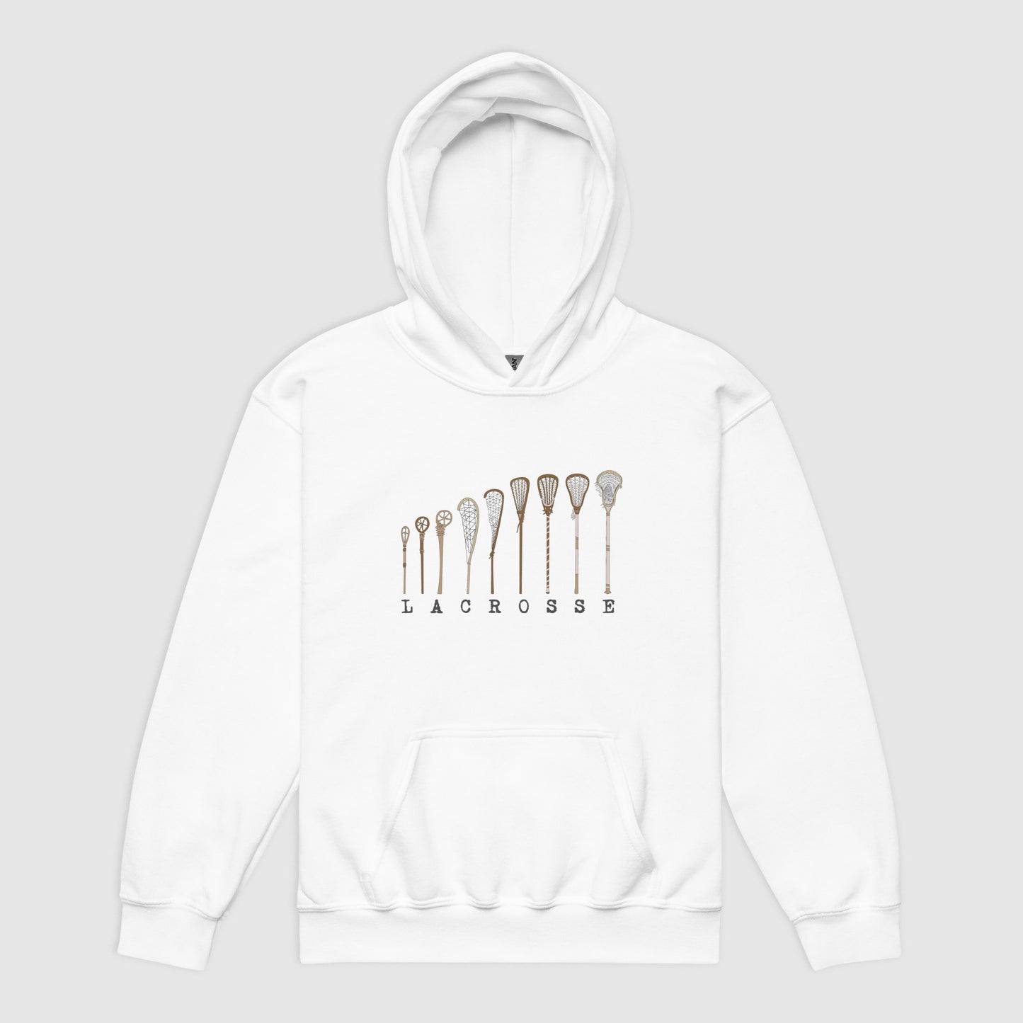 LACROSSE STICK EVOLUTION - Premium Retro Youth heavy blend hoodie