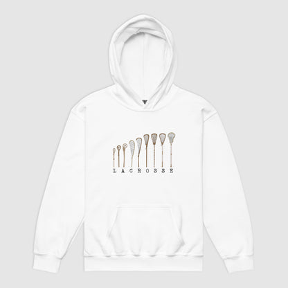 LACROSSE STICK EVOLUTION - Premium Retro Youth heavy blend hoodie