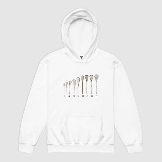 LACROSSE STICK EVOLUTION - Premium Retro Youth heavy blend hoodie