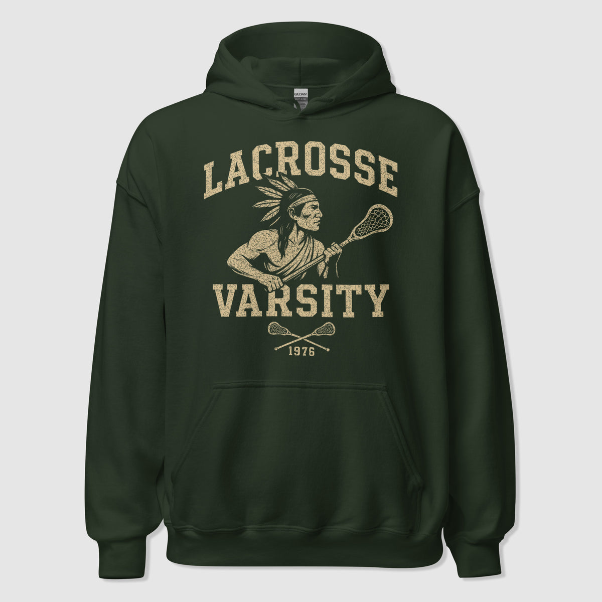 LACROSSE VARSITY - Premium Vintage Essential Hoodie