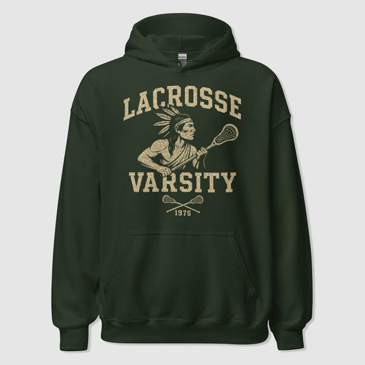 LACROSSE VARSITY - Premium Vintage Essential Hoodie