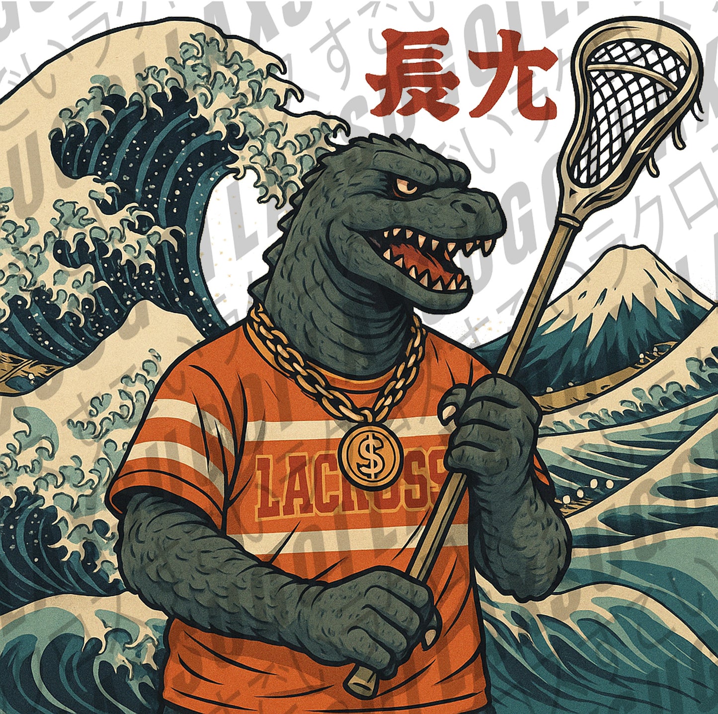 GODZILLA LACROSSE - Premium Retro Youth Tee