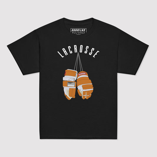 GLOVES OFF LACROSSE - Premium Youth Retro Tee