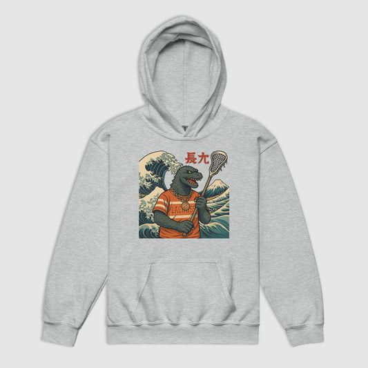 GODZILLA LACROSSE - Premium Retro Youth heavy blend hoodie