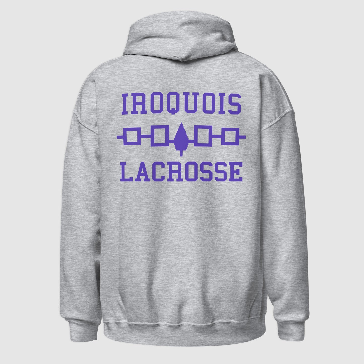 IROQUOIS LACROSSE BACK PRINT - Premium Essential Hoodie