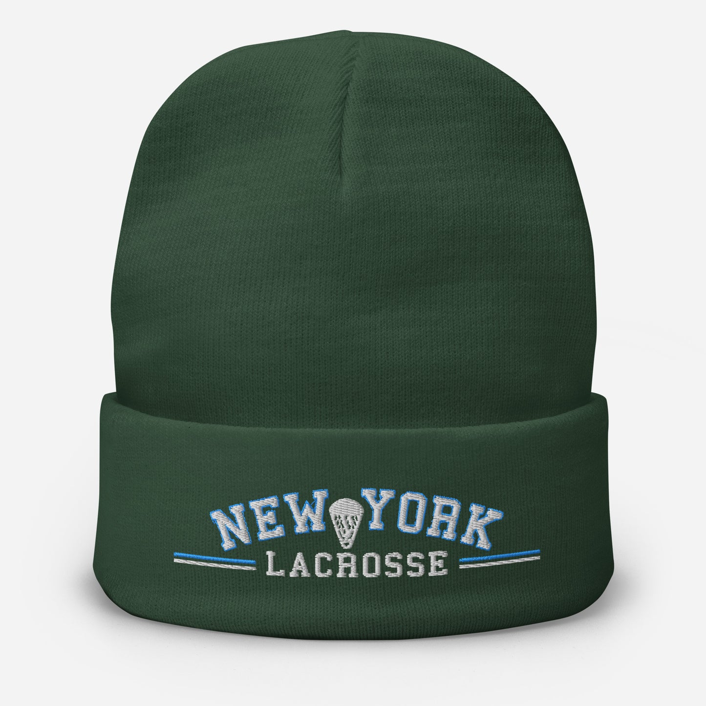 NEW YORK LACROSSE - Premium Embroidered Beanie