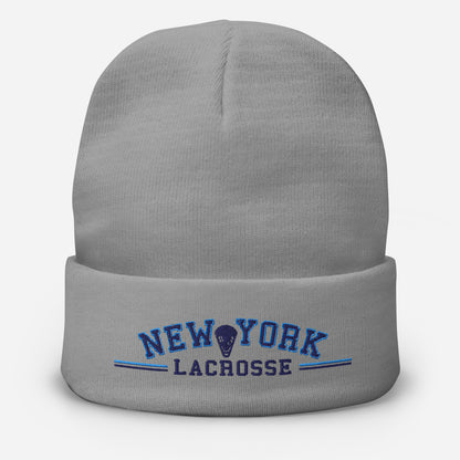 NEW YORK LACROSSE - Premium Embroidered Beanie