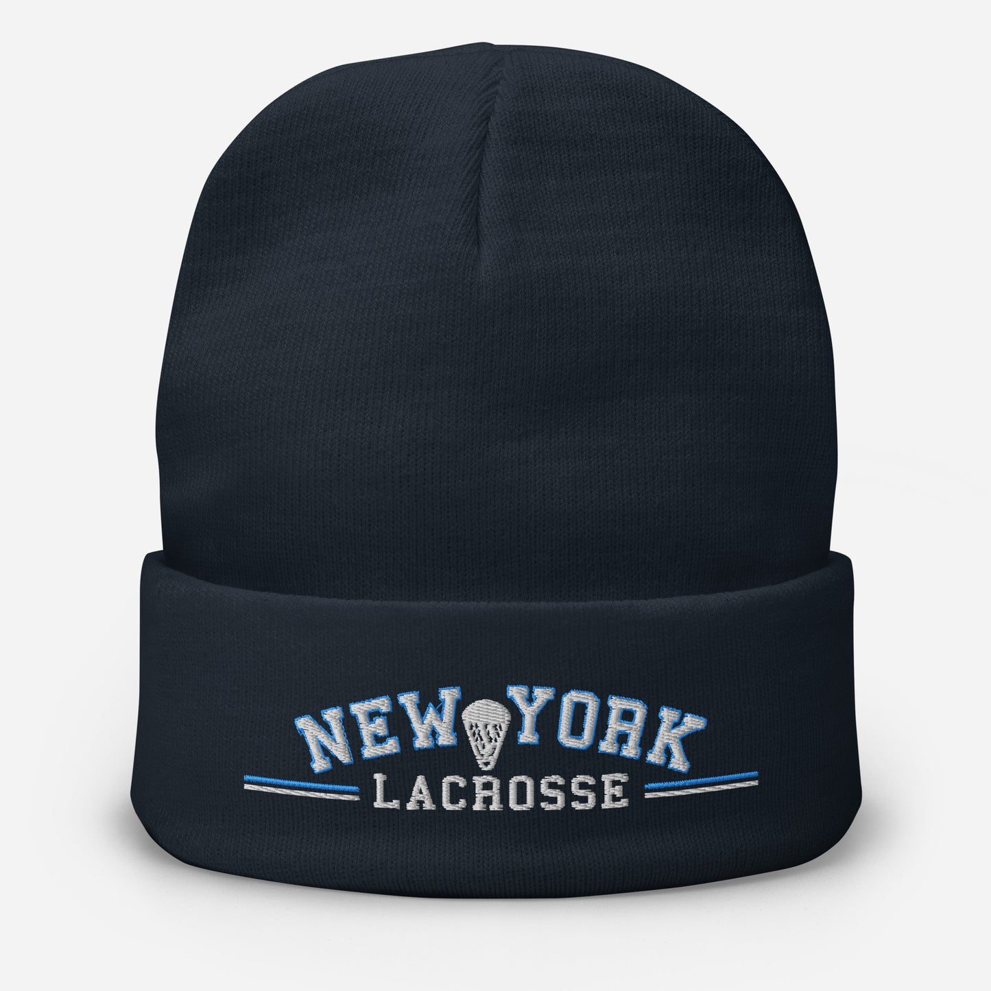 NEW YORK LACROSSE - Premium Embroidered Beanie