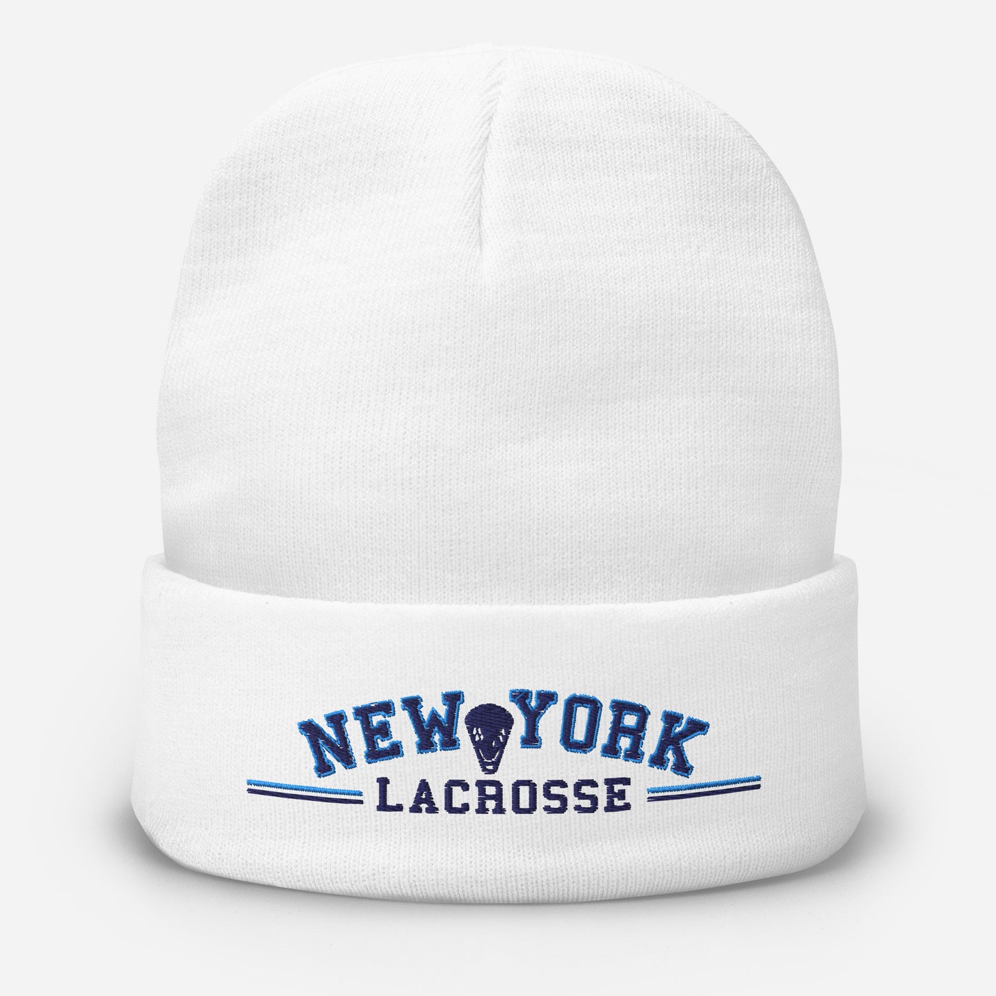 NEW YORK LACROSSE - Premium Embroidered Beanie