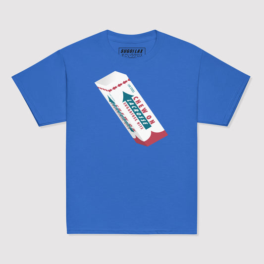 CHEW ON LACROSSE HITS - Premium Youth Retro Tee