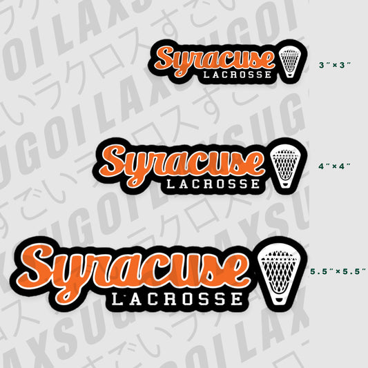 SYRACUSE LACROSSE - Durable High Quality Vinyl stickers