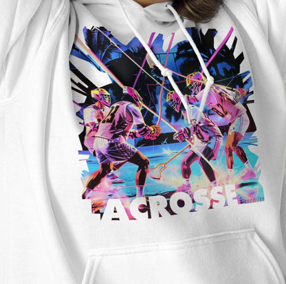 NEON 3 LACROSSE - Premium Vintage Essential Hoodie