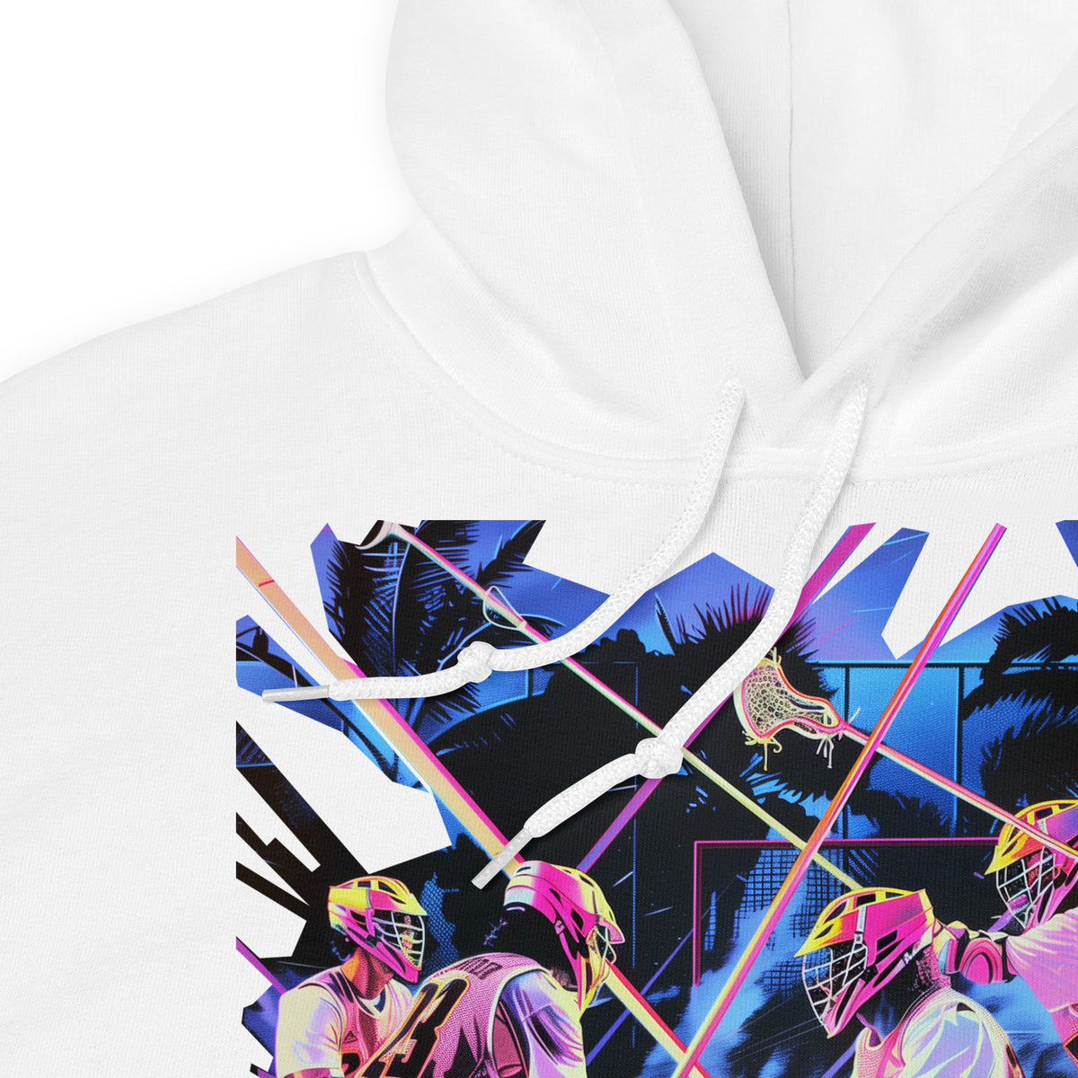 NEON 3 LACROSSE - Premium Vintage Essential Hoodie