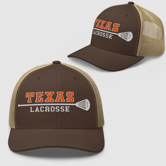 TEXAS LACROSSE - Premium Retro Embroidered Cap