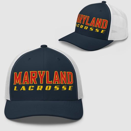 MARYLAND LACROSSE - Premium Retro Embroidered Cap