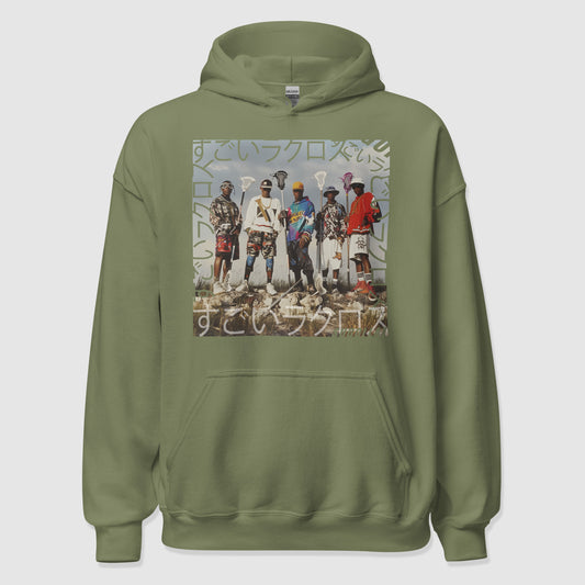 RIDE WITH MY TEAM LACROSSE - Premium Essential Hoodie