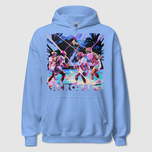 NEON 3 LACROSSE - Premium Vintage Essential Hoodie