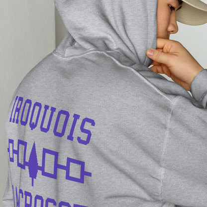 IROQUOIS LACROSSE BACK PRINT - Premium Essential Hoodie