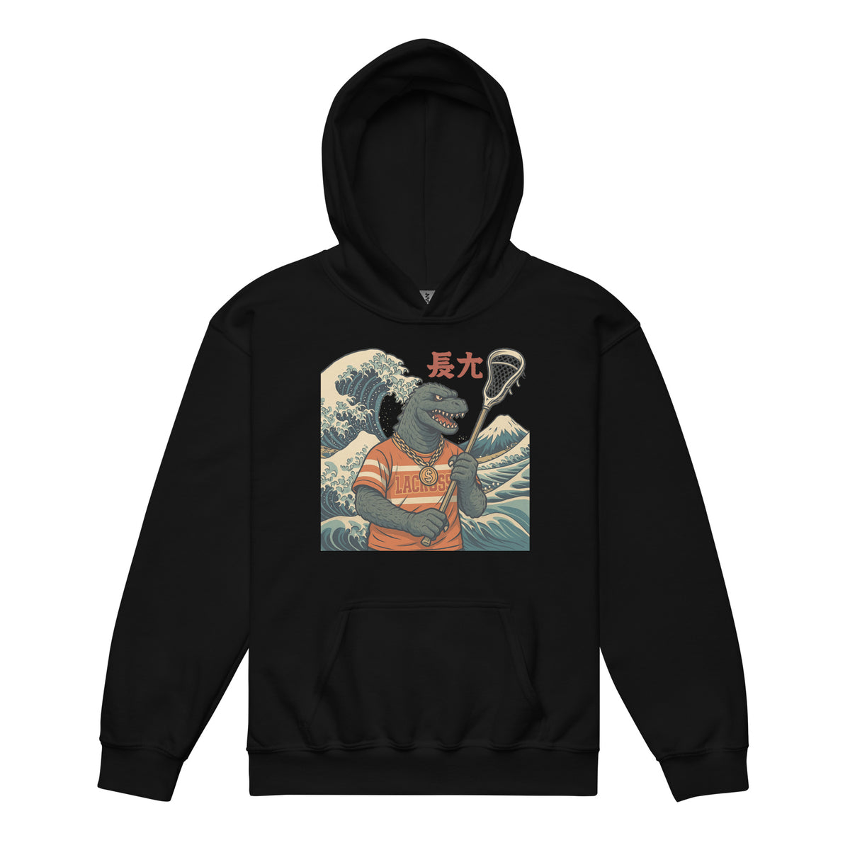 GODZILLA LACROSSE - Premium Retro Youth heavy blend hoodie