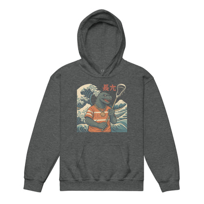 GODZILLA LACROSSE - Premium Retro Youth heavy blend hoodie