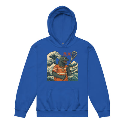 GODZILLA LACROSSE - Premium Retro Youth heavy blend hoodie