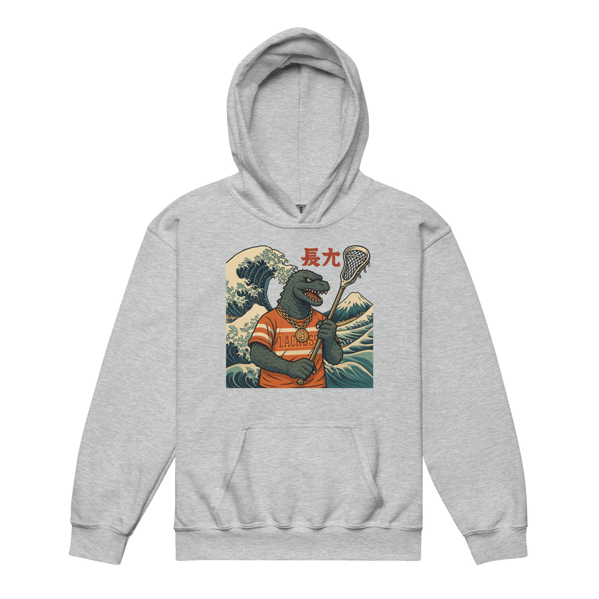 GODZILLA LACROSSE - Premium Retro Youth heavy blend hoodie